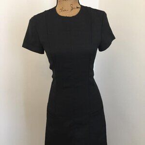 Black Short Sleeve Dress Career Business